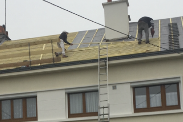 Travaux de gouttière